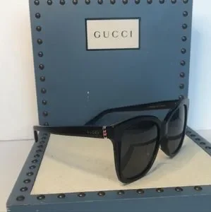 Authentic GUCCI New. GG0459S 001 Rounded Square Sunglasses Gucci GG0459S 001 - Sunglasses for Woman – LookerOnline main image 2